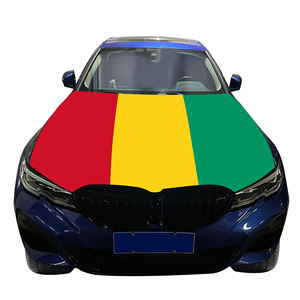 Couverture nationale de capot de voiture abordable drapeau guinée couverture de moteur de voiture drapeau vente directe d'usine tissu polyester - Product Image 4