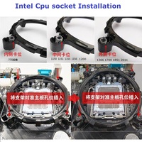Refroidisseur d'air à caloducs pour processeurs Intel LGA Core i5 i7 i9 12e génération 115 1700 1851 2011, silencieux, pour PC de bureau, maison, bureau, gaming, AMD Ryzen
