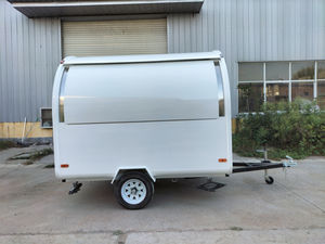 Chariot à hot-dogs blanc de 8ft x 6.6ft avec base d'évier de lavage des mains ensemble chariots à café de <span class=keywords><strong>table</strong></span> en acier inoxydable à vendre - Product Image 2