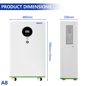 Sistema de Almacenamiento de Energía Solar de Respaldo para Emergencias Domésticas, 8kWh Híbrido, 3600W 5000VA, UPS de Conmutación Rápida de 10ms - Product Image 4