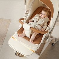 Poussette bébé pliable 3-en-1 de qualité supérieure avec siège auto - Cadre en aluminium léger, poussette portable et durable pour enfants