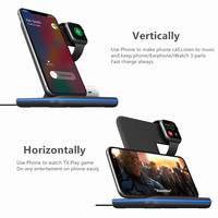 Chargeur Sans Fil 15W Nouveau Produit Innovant, Meilleures Ventes 2026, Support de Chargeur Sans Fil Magnétique 3-en-1 de Bureau pour iPhone 15 14