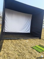 Enceinte de simulateur de golf 10x8x5 pieds avec écran d'impact HD et kit de structure – Direct Usine |   Simulateur de golf d'intérieur pour l'entraînement à domicile