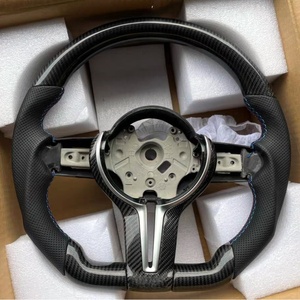 Volante de Cuero y Fibra de Carbono de Alta Calidad para <span class=keywords><strong>BMW</strong></span> X5 F10 F30 <span class=keywords><strong>335i</strong></span> F05 F12 F20 F22 F25 F32 F35 F36 M3 M5 M6 X5 F15 M340 - Product Image 1