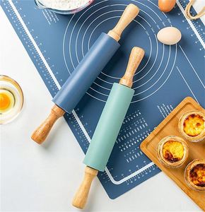Giáng sinh khuôn mẫu cán pin 9 inch fondant bánh gỗ bánh mì thiết kế độc đáo Silicone dập nổi mùa đông chân nhỏ - Product Image 5