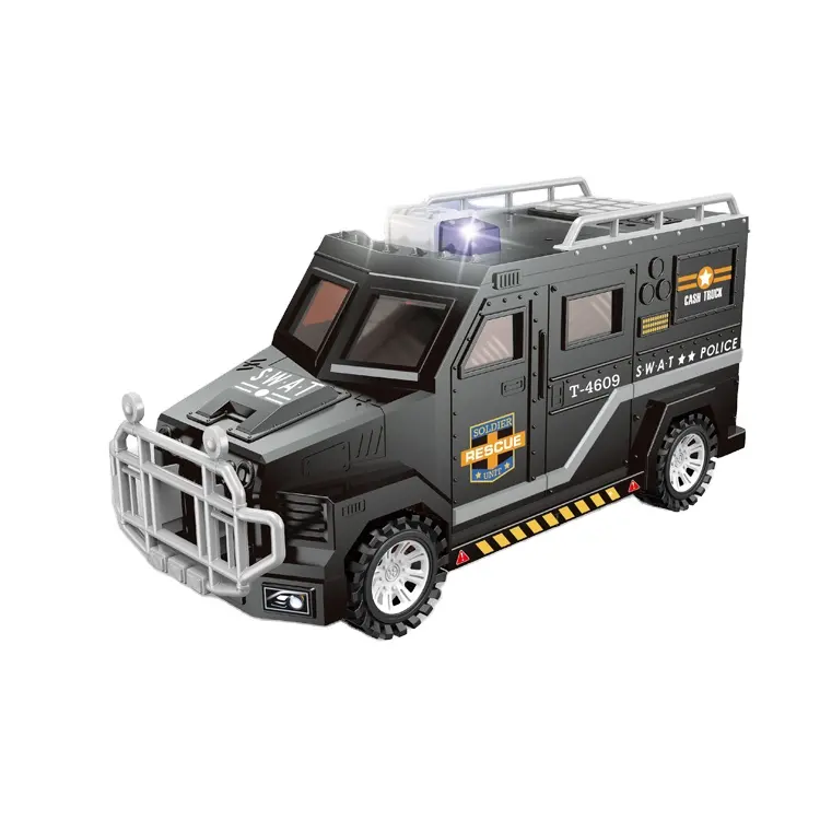 ITTL cash truck money bank toy set safe kid coin promotional toys bank car gift for kids atm bank toy money box