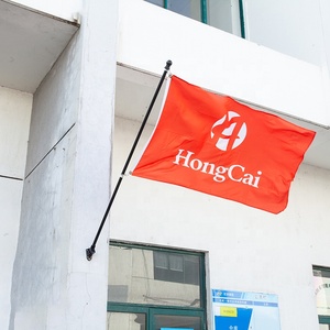 Телескопический ручной сигнальный флаг Регулируемая длина Цветная Печать Летающий флагшток 5 футов - Product Image 2