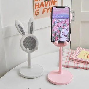 Support de téléphone portable de bureau, design mignon avec oreilles de lapin, télescopique, antidérapant, organisateur de tablette de bureau pour femmes, utilisation à domicile ou au bureau - Product Image 5