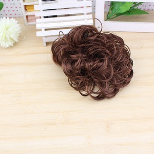 <span class=keywords><strong>Perruque</strong></span> chignon grande taille pour femme, style européen et américain, avec bonnet en maille élastique, accessoire de mode pour photographie, couleur aléatoire - Product Image 4