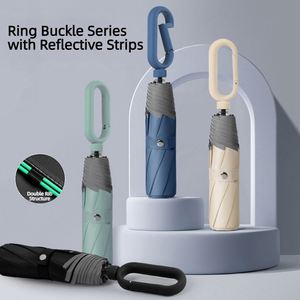Paraguas Personalizado con Logotipo OEM, Grande, de Doble Aro, con Mango de Fibra de Vidrio, Reflectante, Resistente al Viento, para Viajes y Desplazamientos - Product Image 2