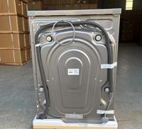 Lavadora de carga frontal de 10,5 kg de gran capacidad para uso doméstico, tambor blanco gris, precio bajo promocional eléctrico
