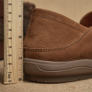 Mocasines de Cuero Genuino para Hombre, Punta Redonda, Sin Cordones, Zapatos Cómodos para Todas las Temporadas, Entresuela de EVA, Suela de Goma - Product Image 2