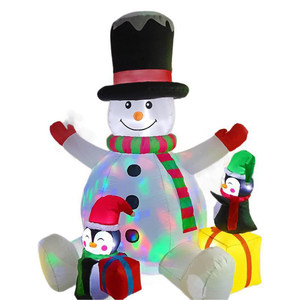 Muñeco <span class=keywords><strong>de</strong></span> <span class=keywords><strong>nieve</strong></span> <span class=keywords><strong>de</strong></span> Navidad transfronterizo, perfecto para publicidad al aire libre, bolsa <span class=keywords><strong>de</strong></span> regalo <span class=keywords><strong>de</strong></span> Papá Noel iluminada con Led, molde <span class=keywords><strong>de</strong></span> aire, suministros para fiestas - Product Image 4