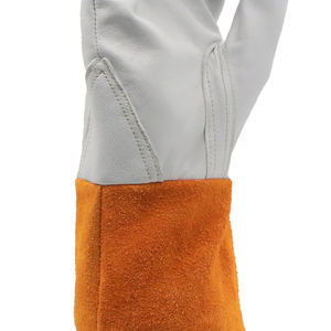 MaxiPact Heavy Duty 12 pulgadas soldadura piel de cabra cuero fuego/resistente al calor almacén manejo de animales guantes de seguridad de trabajo protectores - Product Image 4