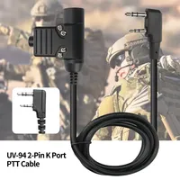 Tactico Gear ABS Push Talk Standar U94 PTT Radio Headset In-Ear Berkabel Peralatan Taktis Baofeng Ham Radio UV-82 UV-5R 888S