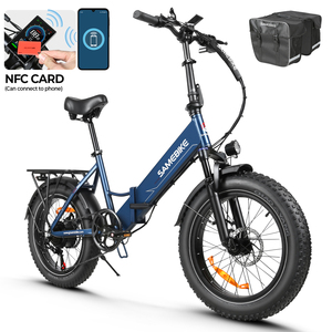 SAMEBIKE 欧盟库存包邮 LOTDM200-II NFC解锁 20*4.0 13Ah 电动折叠山地自行车 胖胎电动自行车 - Product Image 2