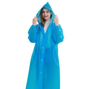 Ensemble <span class=keywords><strong>de</strong></span> ponchos <span class=keywords><strong>de</strong></span> <span class=keywords><strong>pluie</strong></span> jetables en EVA, longs, intégraux, anti-tempête, pour hommes et femmes, taille standard, transparents, portables, épaissis - Product Image 1