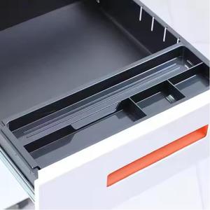 Venta al por mayor muebles de oficina archivador móvil 3 cajones Metal fijo acero gabinete de oficina Pedestal archivador móvil - Product Image 4