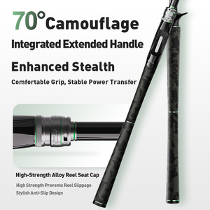 TRY&V SPIRIT H Ensemble complet en fibre de carbone à module élevé, guides <span class=keywords><strong>FUJI</strong></span> O+A, résistance statique 30 lb+, poignée intégrée allongée, action rapide - Product Image 2