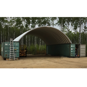 Abri en PVC de grande taille de haute qualité et à <span class=keywords><strong>bas</strong></span> prix, bâtiment de stockage en tissu pour entrepôt industriel temporaire, tente de stockage - Product Image 6