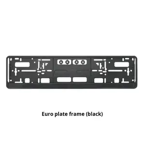 Prosperous Farizon G Marco de matrícula estándar europeo ABS Plástico Ajuste universal 5,5 cm Distancia del agujero Negro/Carbono - Product Image 6