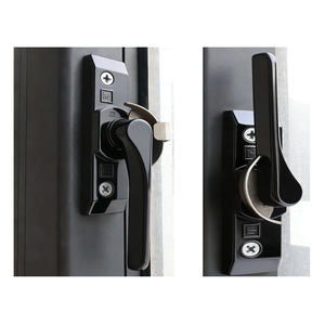 Porte/Fenêtre <span class=keywords><strong>Coulissante</strong></span> Horizontale Antivol en PVC Gris Moderne, Design Fin pour Villa, Appartement, Extérieur - Product Image 6