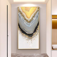 Affiche murale abstraite de luxe encadrée, art mural pour salon, hôtel, bureau, porche, décoration, peinture en porcelaine cristalline imprimée en 3D HD