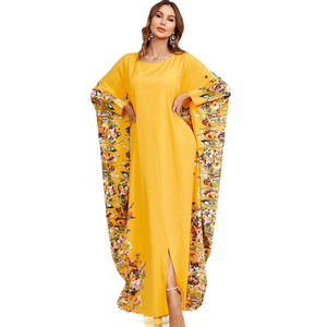Vestidos <span class=keywords><strong>de</strong></span> Verano para Mujer <span class=keywords><strong>de</strong></span> Alta Calidad, con Volantes, Estampado Floral, Patchwork, Tallas Grandes - Product Image 3