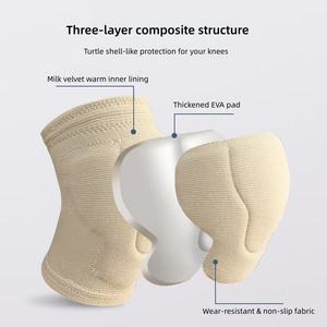 Rodillera de malla transpirable y antideslizante, agradable para <span class=keywords><strong>la</strong></span> <span class=keywords><strong>piel</strong></span>, para práctica diaria de danza <span class=keywords><strong>en</strong></span> verano, con soporte OEM/ODM - Product Image 3