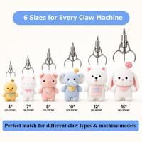 Assortiment de jouets en peluche de 8 pouces, mignons et kawaii, vente en gros directe usine, pour machines à griffes et prix de carnaval