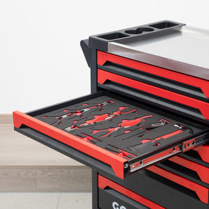 रोलिंग ट्रॉली मॉड्यूलर यांत्रिक उपकरण के साथ भारी शुल्क स्टील धातु भंडारण वर्कबेंच गैरेज कार्यशाला उपयोग के लिए दराज - Product Image 6