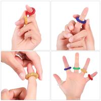 5 couleurs vives Fidget Anti-anxiété acupression doigt anneau de Massage d'acupression sensorielle pour Massage anti-Stress
