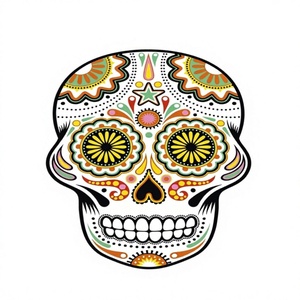 Flower Skull Skull King Jeu de société et de cartes en patchwork pour 10 joueurs, en <span class=keywords><strong>anglais</strong></span>, pour rassemblements de famille et d'amis, en papier - Product Image 1