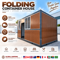 Maison conteneur isolée à montage rapide, maison préfabriquée pliable, maison pliante pour logement temporaire