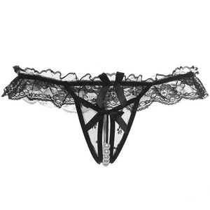 YPMレースパンティー女性セクシービキニ下着パールマッサージV型セックスランジェリー - Product Image 2