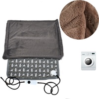 Tapis chauffant intelligent pour animaux de compagnie à double zone de température, imperméable et anti-morsure, idéal pour les foyers multi-animaux