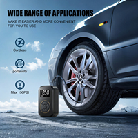 Pompe à pression des pneus électrique multifonction Mini pompe à air portable pour voiture Compresseur d'air numérique à led Gonfleur de pneus sans fil