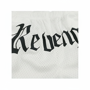 Pantalones cortos de malla en blanco con entrepierna de 5 pulgadas de doble capa de poliéster sublimado personalizado al por mayor para hombres de gimnasio informales - Product Image 1