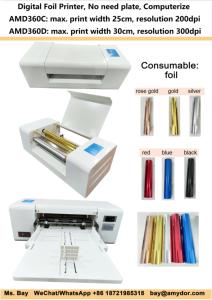 Amydor-máquina de impresión digital de lámina de oro, 360C, AMD360C, máquina de estampación en caliente, impresora de lámina para tarjeta de invitación de boda - Product Image 3