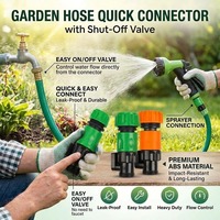 Pistolet d'arrosage pour semis avec connecteurs en plastique de 4 pouces/6 pouces/1 pouce pour le jardinage et l'utilisation en serre