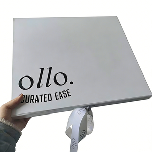 Caja de dulces de lujo con impresión personalizada, con cinta blanca, dulces y caja de embalaje magnética de papel de calidad alimentaria con lazo de cinta. - Product Image 2