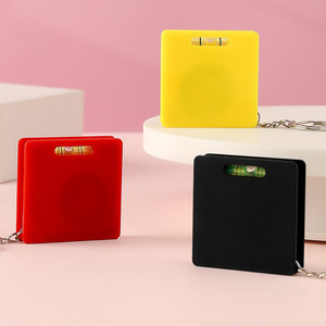 Biểu Tượng Tùy Chỉnh 1M Mini Keychain Băng Vuông Đo Với Mức Độ Bong Bóng Thép Thước Băng Đo Mức Độ Cai Trị Cho Món Quà Mục Đích - Product Image 1