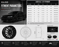 Nuevas llantas de aleación de aluminio forjado monobloque ZL para Audi A6 A7 C8 de 19 y 22 pulgadas, radios múltiples, personalizadas.