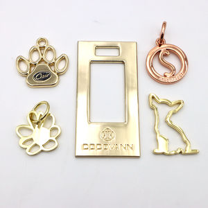 Plaque et étiquette personnalisées en métal creux, imperméables et durables, légères pour sacs à main - Product Image 6