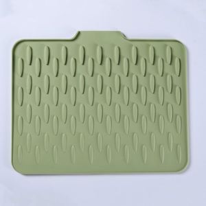 Tapete de silicona para encimera de cocina con drenaje, manual, antideslizante, aislante térmico, protector de ollas y tabla de cortar engrosada - Product Image 4