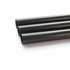 SHENYU 3K Matte Carbon Felt Tapered Round Tube 5mm High Strength for Telescopic Tent <b>Poles</b> Drone Frame & Photography Supports - Product Image 1