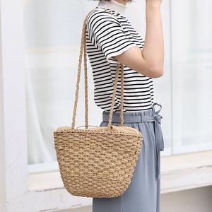 Instagram mode tissé <span class=keywords><strong>sac</strong></span> à bandoulière édition coréenne décontracté cordon herbe tissé <span class=keywords><strong>sac</strong></span> pour femmes été <span class=keywords><strong>plage</strong></span> vacances <span class=keywords><strong>sac</strong></span> - Product Image 2