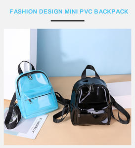 Custom Waterproof Personalized <b>Clear</b> Pvc Transparent Mini <b>Backpack</b> Ladies Women <b>Backpack</b> - Product Image 6