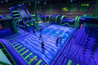 Parcours d'obstacles gonflables 5k de jeu rotatif de wipeout de haute qualité à vendre