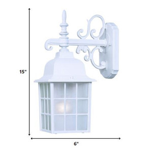 HMS moderno bianco vetro lanterna parete luce impermeabile in alluminio ferro E27/E26 bianco caldo certificato per uso esterno giardino - Product Image 5